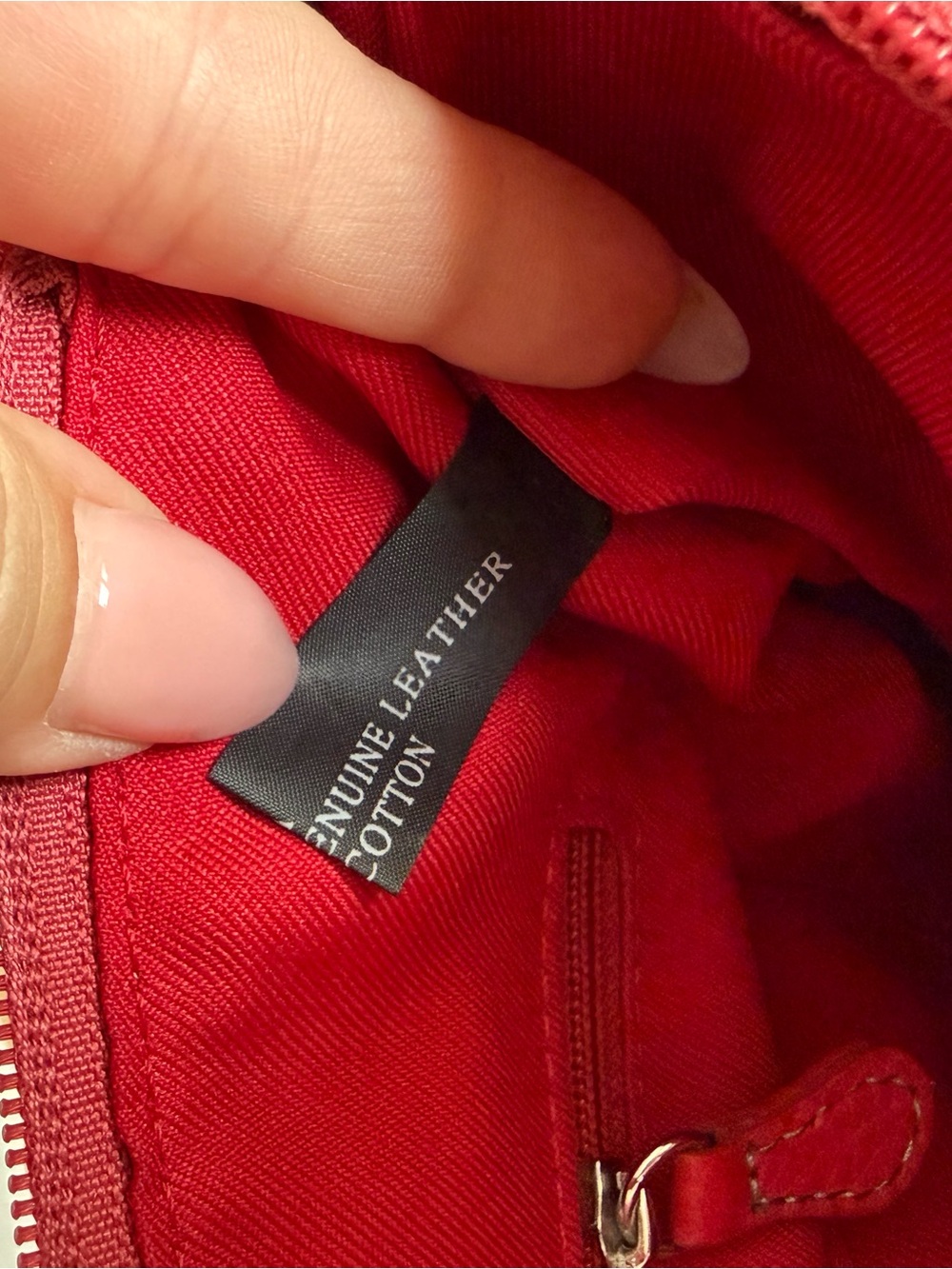 NWT Maxx New York Red Leather Shoulder Bag w Silver Hardware - Picture 5 of 8
